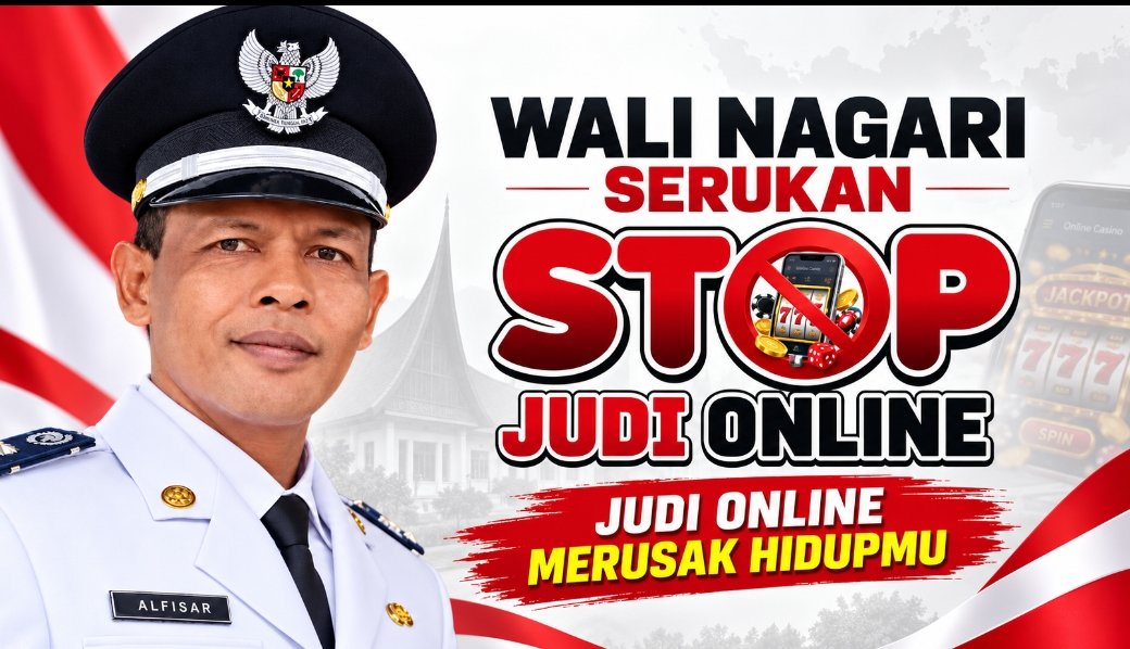 Pemerintah Nagari Simpang Tonang Selatan Serukan "Stop Judi Online"